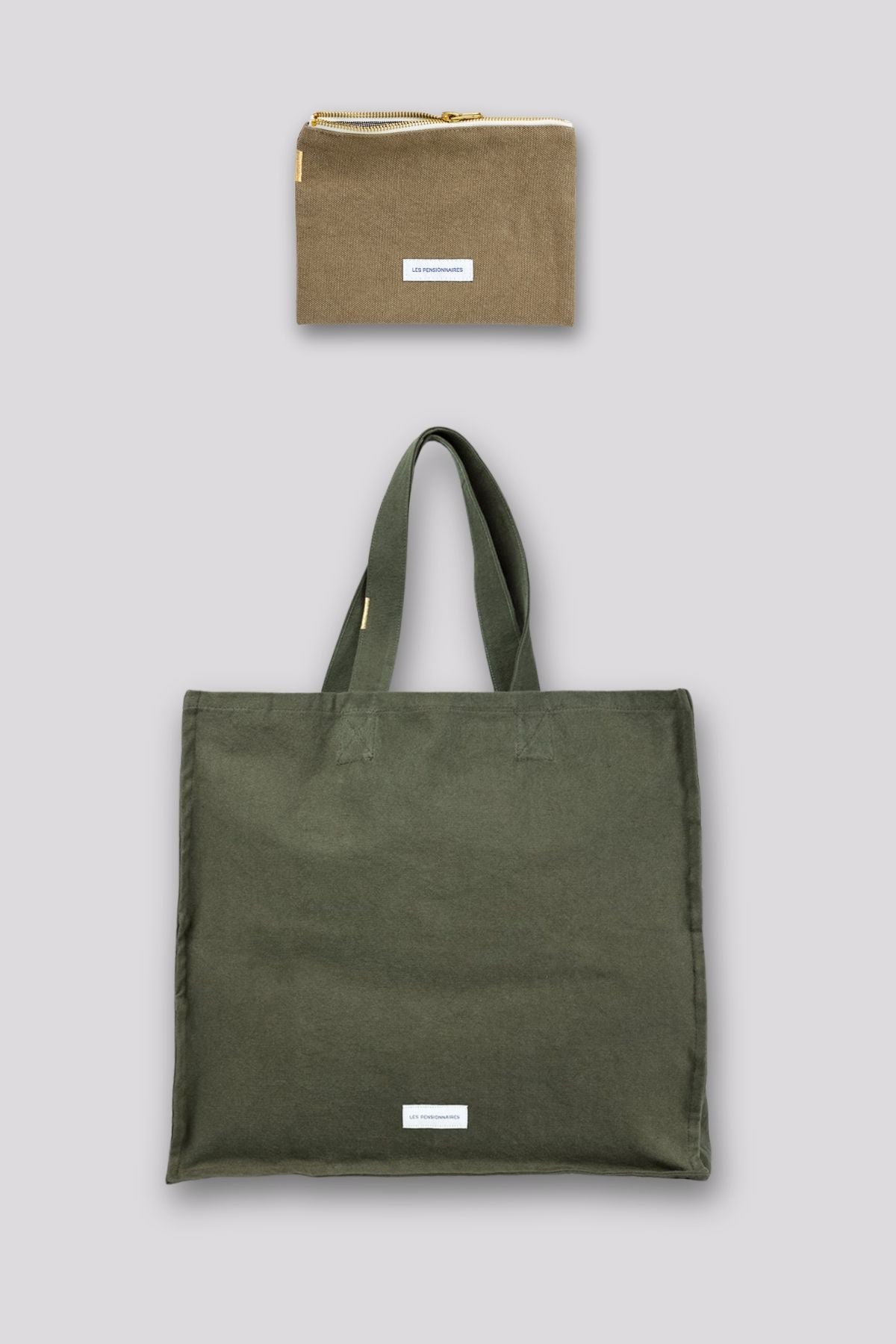 coffret-l-indispensable-cabas-et-pochette-vert-kaki-et-vert