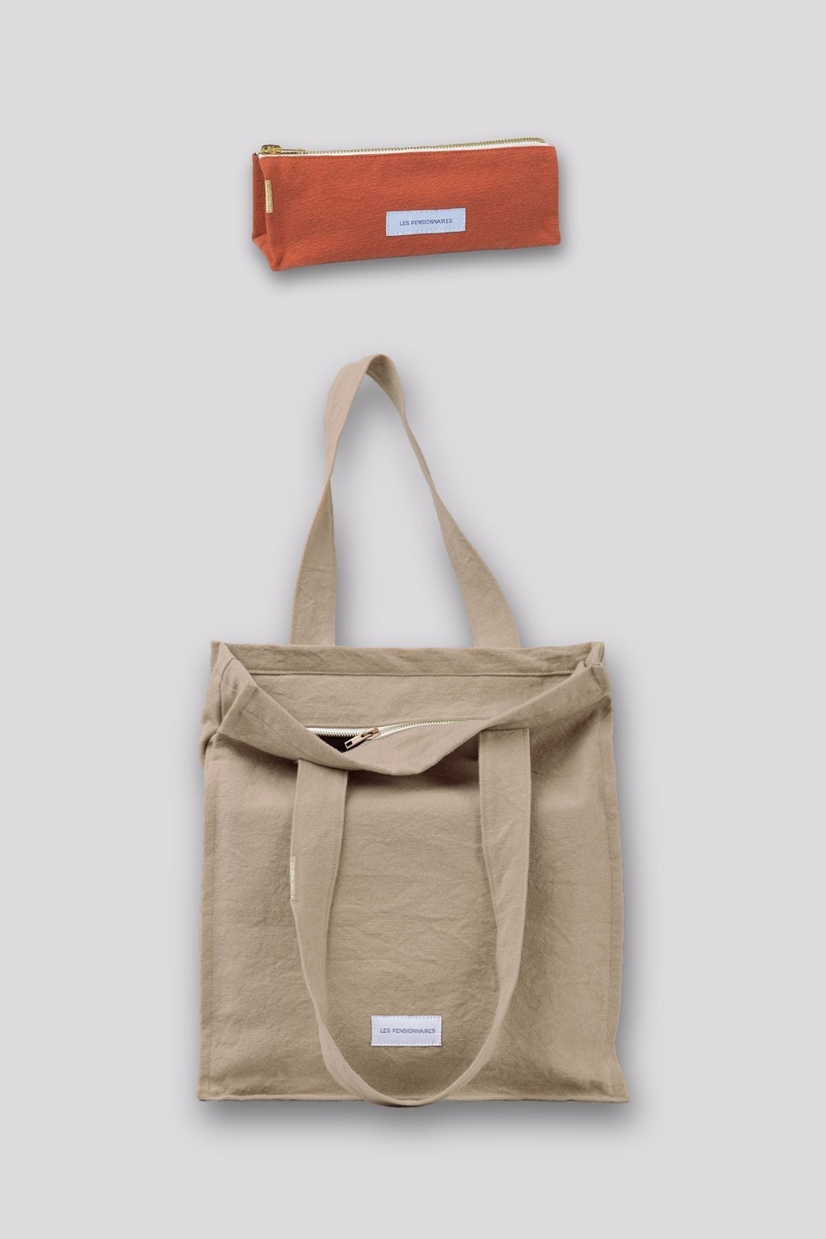 coffret-l_elementaire-sac-zippe-et-trousse-a-crayons-orange-et-beige